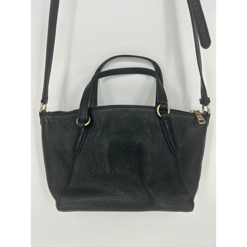 Coach Black Pebble Leather Small Kelsey Satchel- Minimalist Classic - Picture 2 of 10